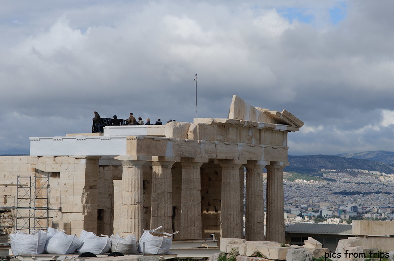 Protestors atop the Propylaia_ Athens2010d22c095.jpg